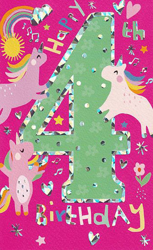Picture of 4TH BIRTHDAY CARD